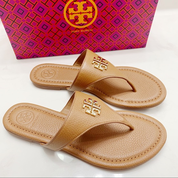 🔥Tory Burch Leather Logo Sandal🔥 - Picture 2 of 3